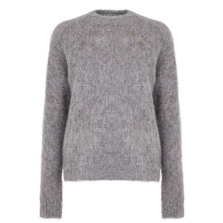 Wool Knit Sweater - Grey