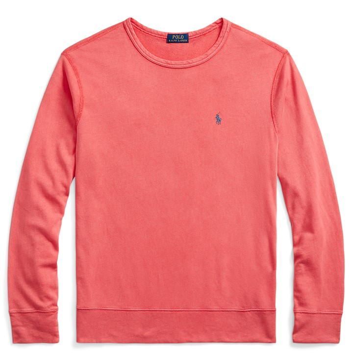 Polo Terry Crew Sweater - Red