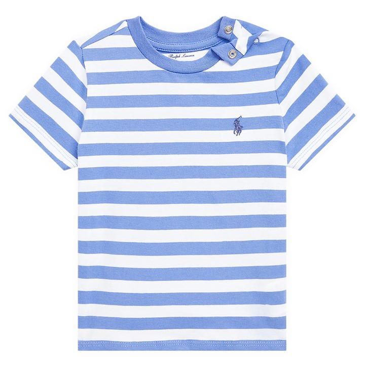Polo Ralph Lauren Stripe T-Shirt Infants - Blue