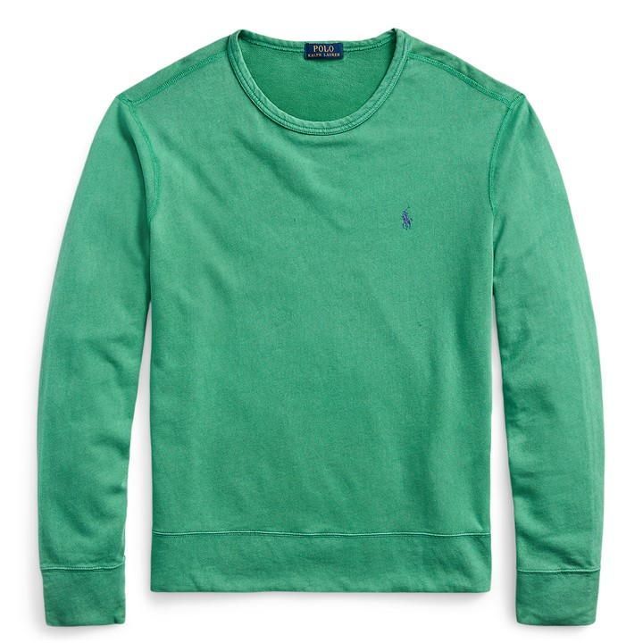 Polo Terry Crew Sweater - Green
