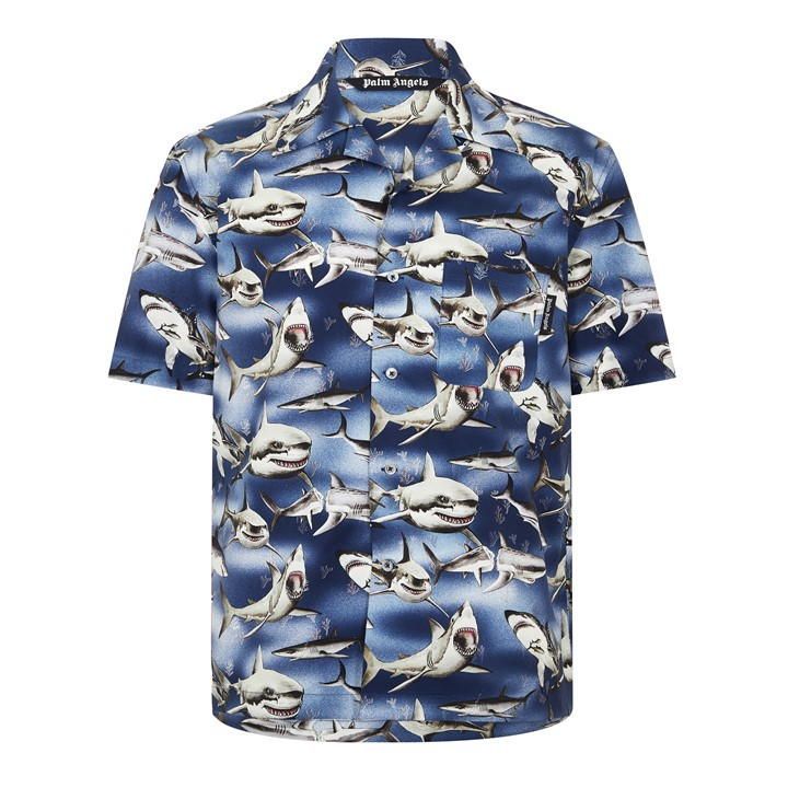 Sharks Bowling Shirt - Blue