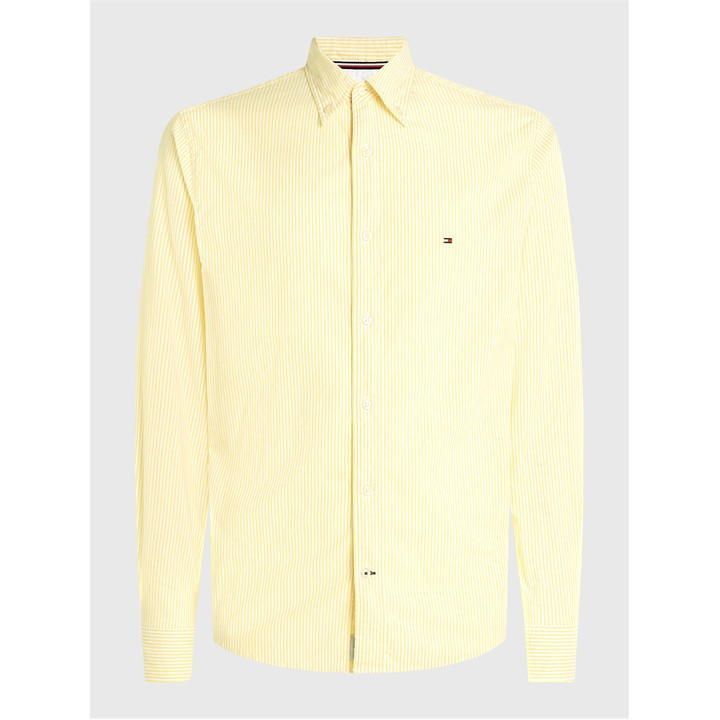 Oxford Stripe Regular Fit Shirt - Yellow
