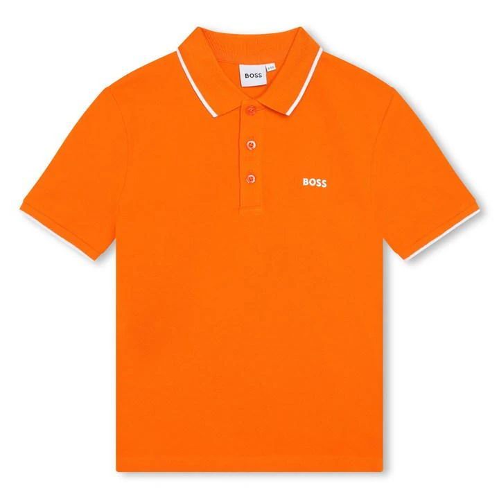 Small Logo Polo Shirt - Orange