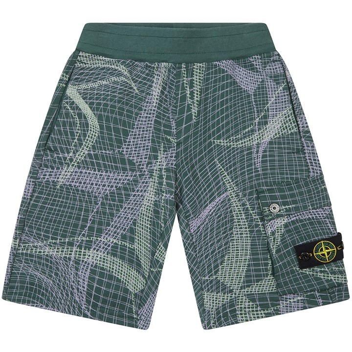 Stone Camo Shorts Jn32 - Green