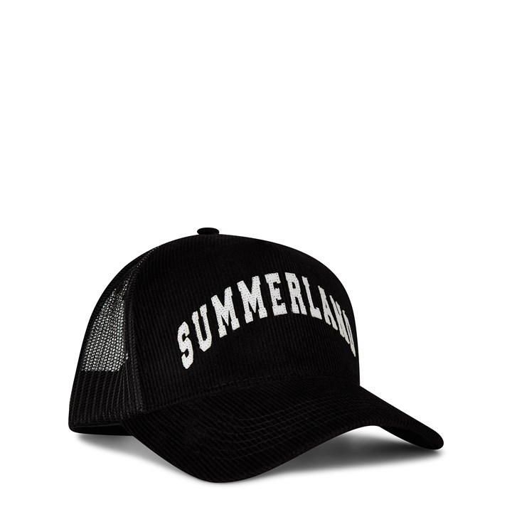 Summerland Corduory Trucker Hat - Black
