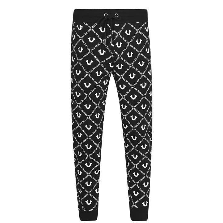 All Over Logo Joggers - Black