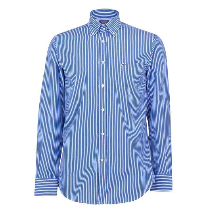 Bank Stripe Shirt - Blue