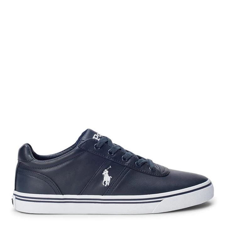 Leather Hanford Low Top Trainers - Blue