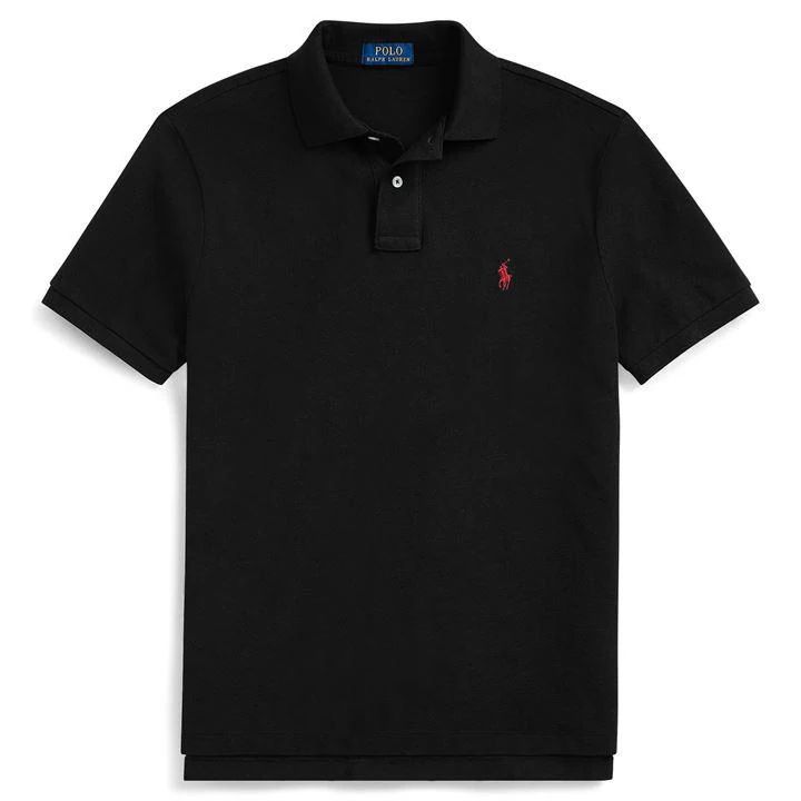Custom Slim Fit Polo Shirt - Black