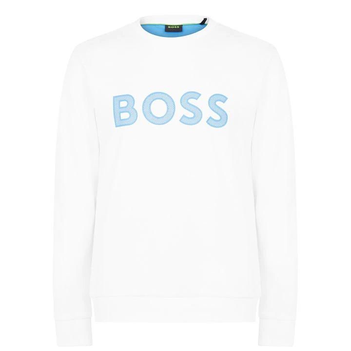 Hugo Boss Salbo 1 Crew Sweater Mens - White