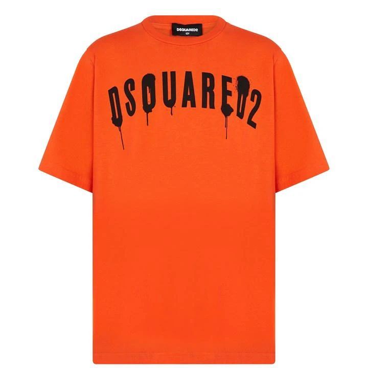 Boy'S Logo Slouch T Shirt - Orange