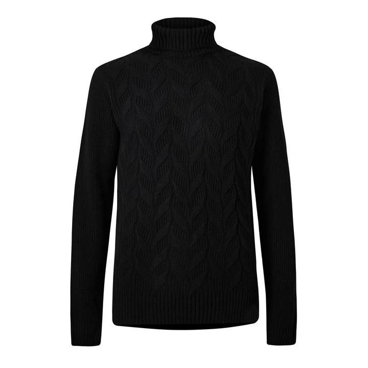 Samir Rollneck Sweater - Black