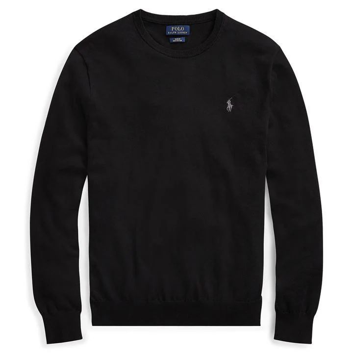 Pima Crew Neck Sweatshirt - Black