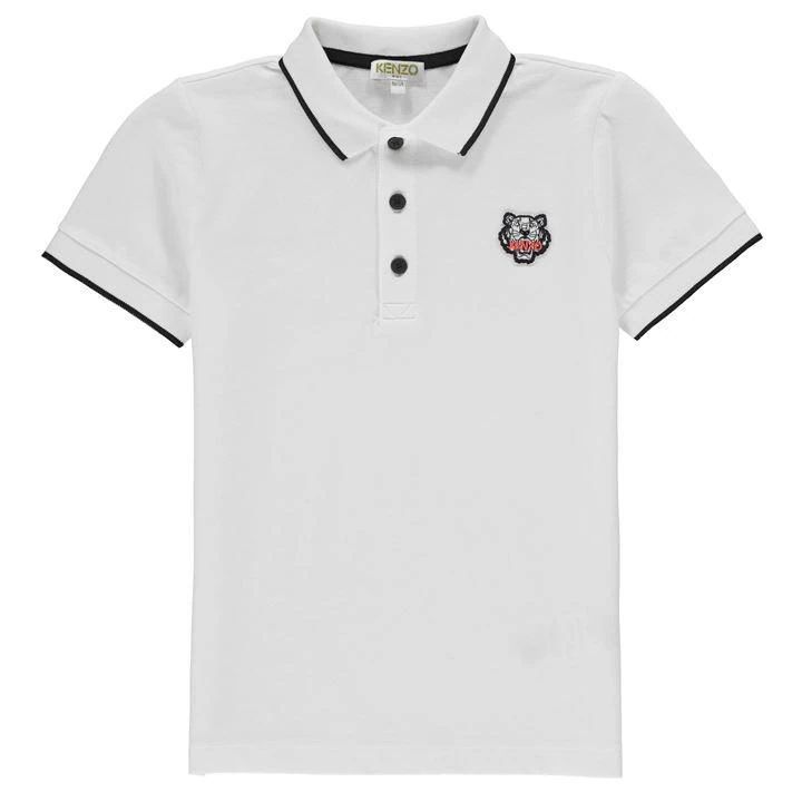 Boy'S Tiger Polo Shirt - White