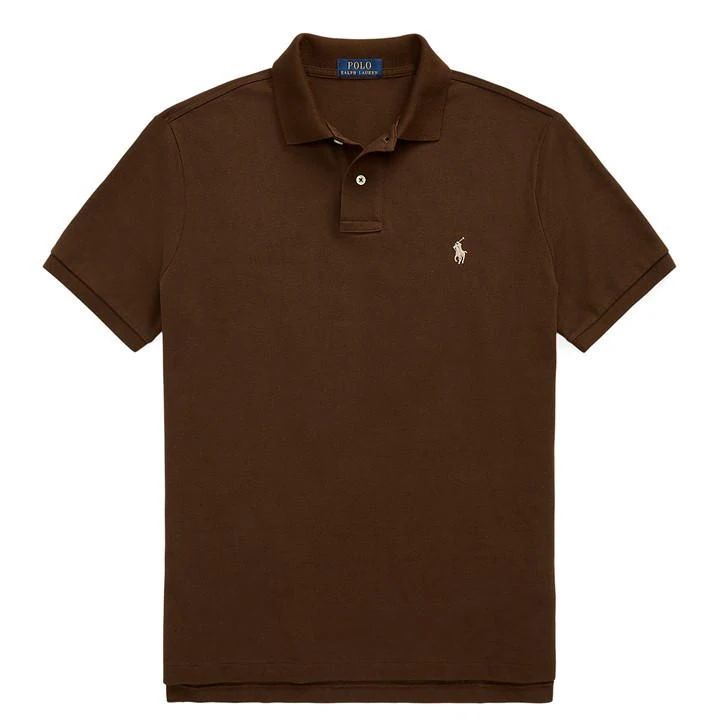 Custom Slim Fit Polo Shirt - Brown