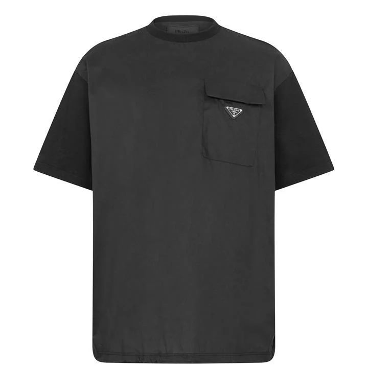 Oversized Pocket T Shirt - Black