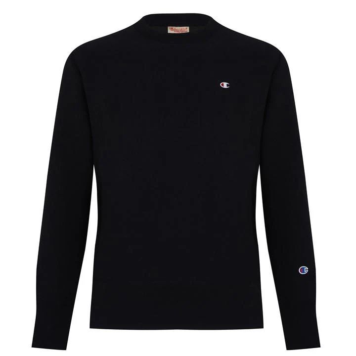 Reverse Weave Logo Sweatshirt - Black
