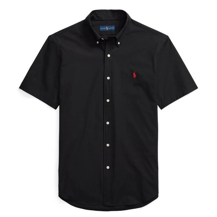 Polo Ralph Lauren Short Sleeve Poplin Shirt Mens - Black