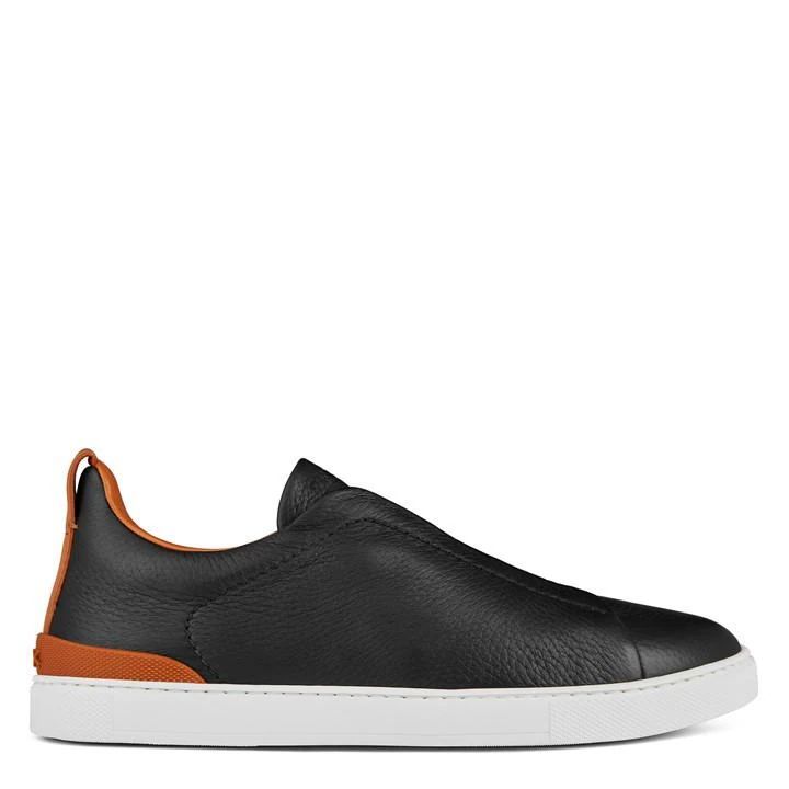 Tripe Low Trainer Sneakers - Black