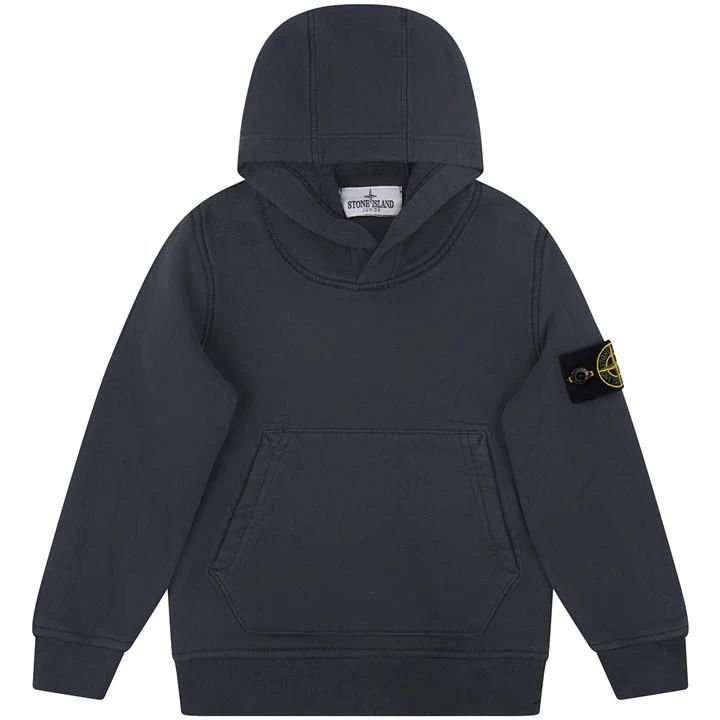 Boy'S Badge Oth Heavyweight Hoodie - Grey