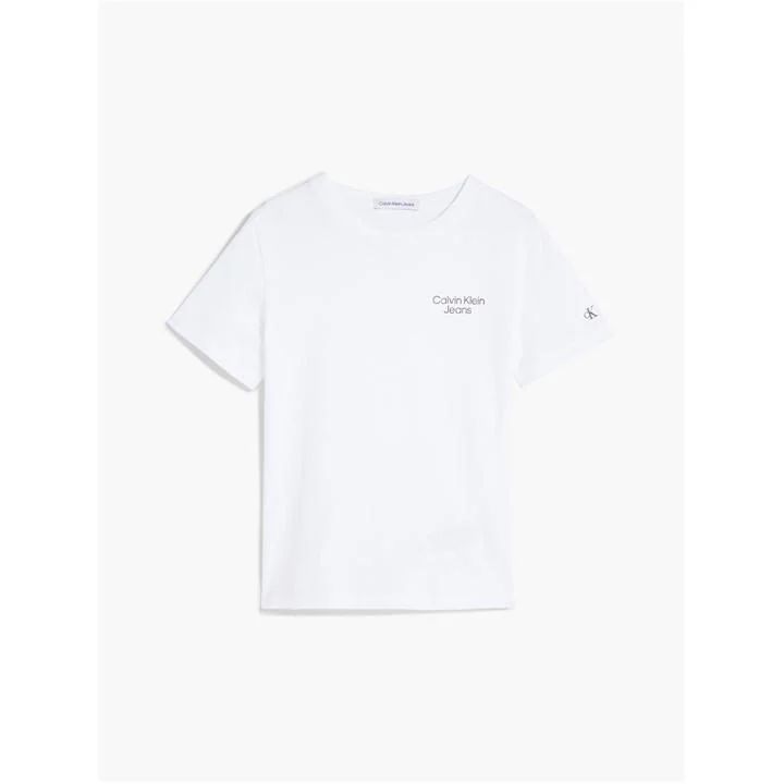 Ckj Stack Logo T-Shirt - White