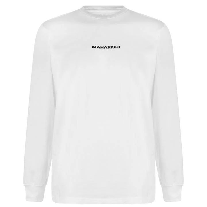 Miltype Embroidered Long Sleeve T Shirt - White