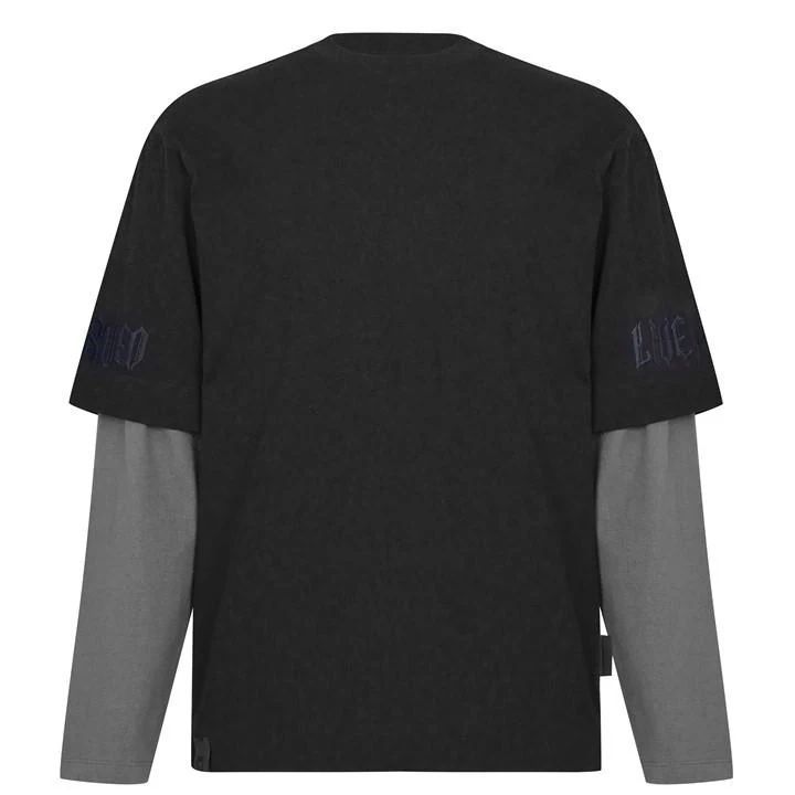 Reserved Long Sleeve T Shirt - Black