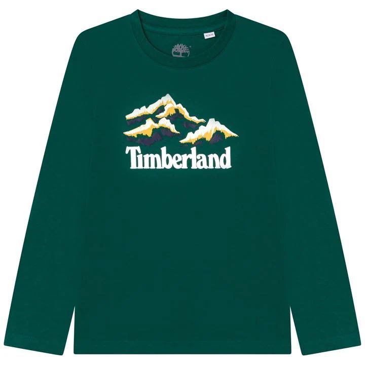 Boy's Mountain T Shirt - Green