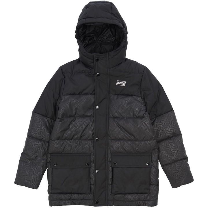 Redford Hooded Quilted Jacket - Black