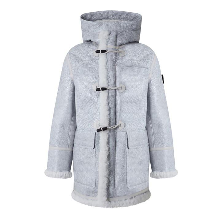 Sheepskin Duffle Coat - Grey