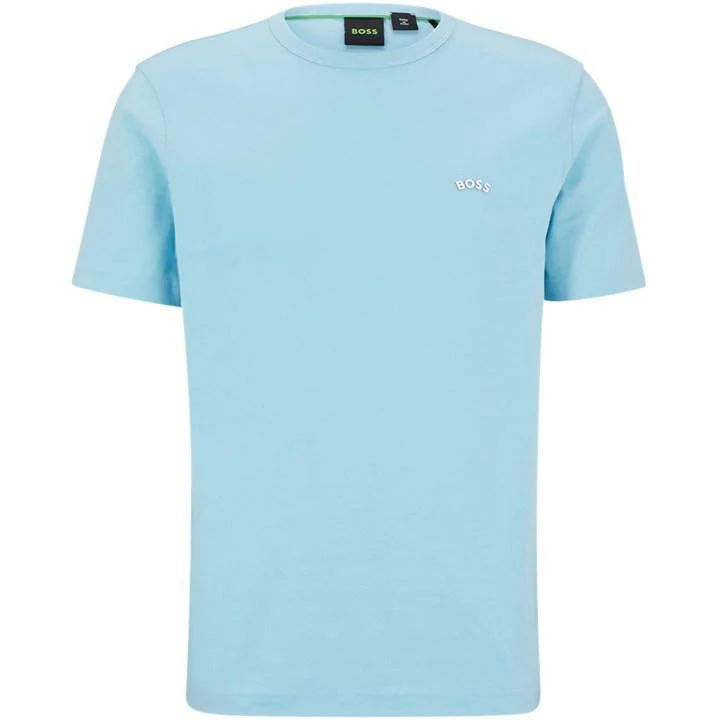 Curved Logo T Shirt - Blue