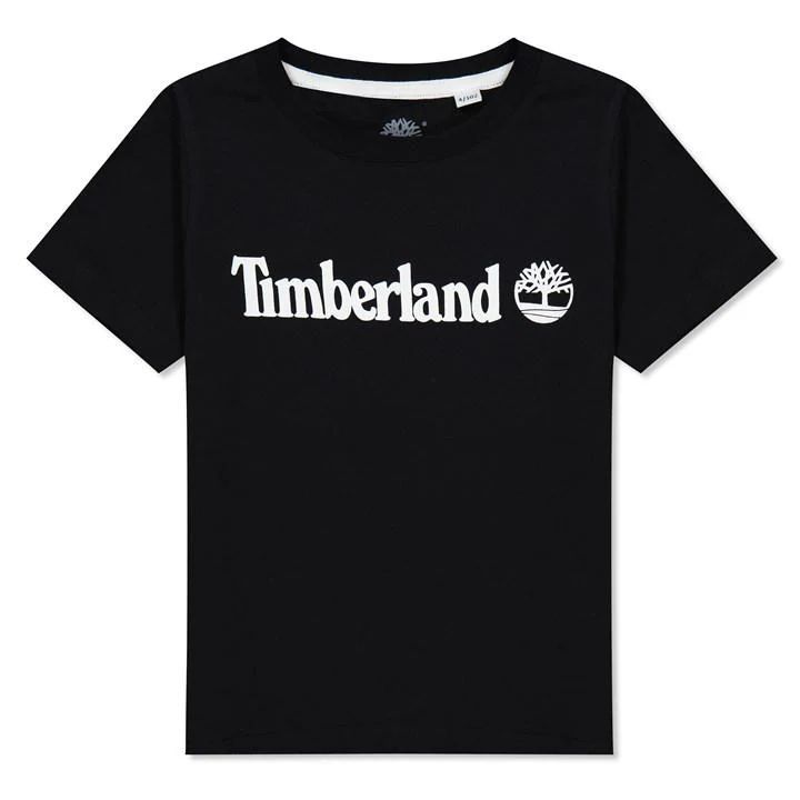 Logo Print T Shirt - Black