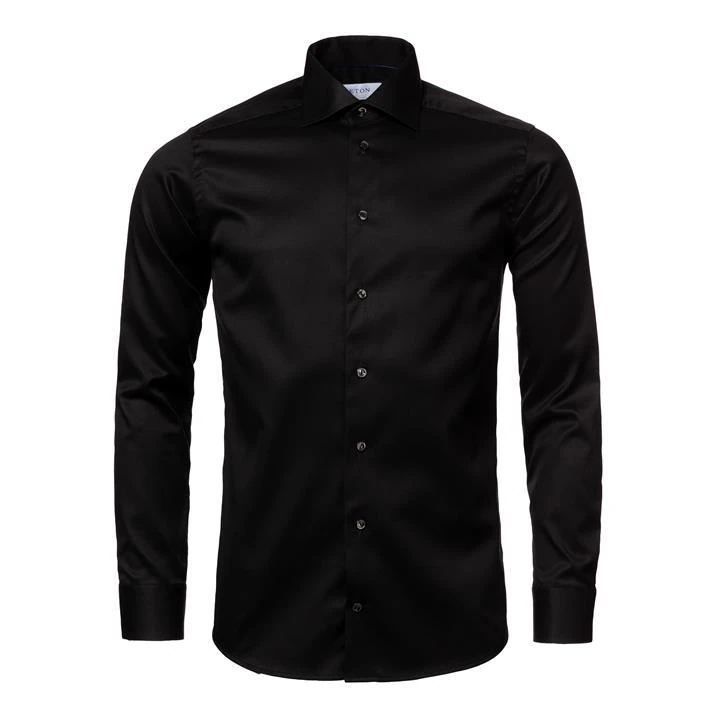 Signature Twill Shirt Slim Fit - Black