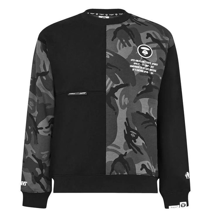 Army Crew Sweatshirt - Black