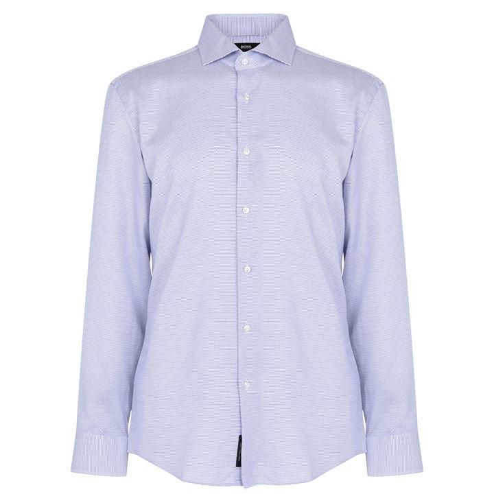 Boss Micro Structure Shirt - Blue