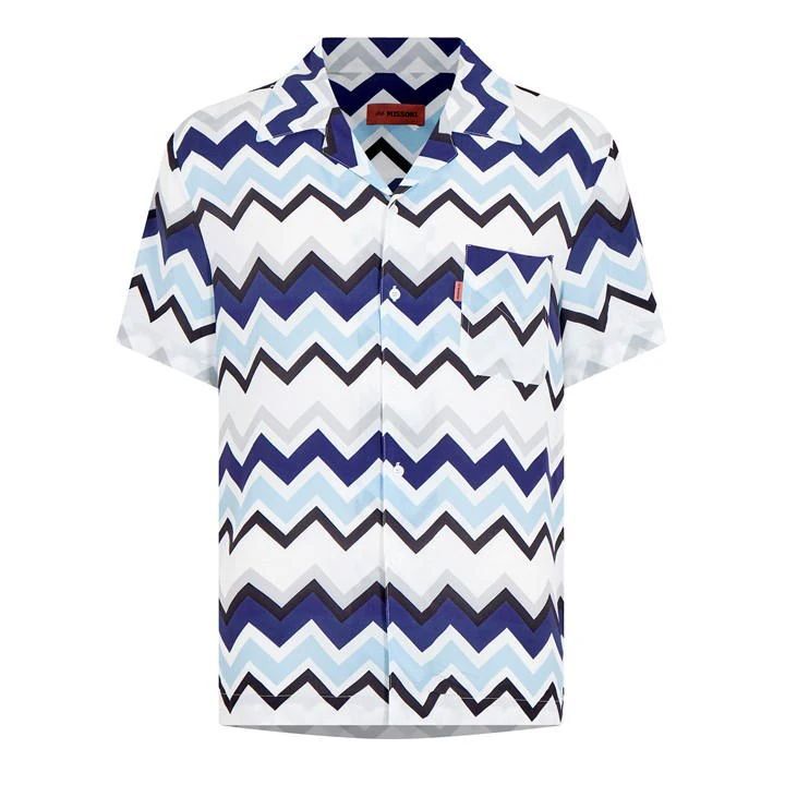 Chevron Striped Shirt - Blue