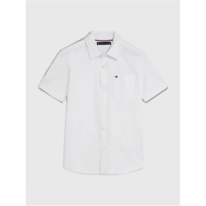 Stretch Oxford Shirt S/S - White