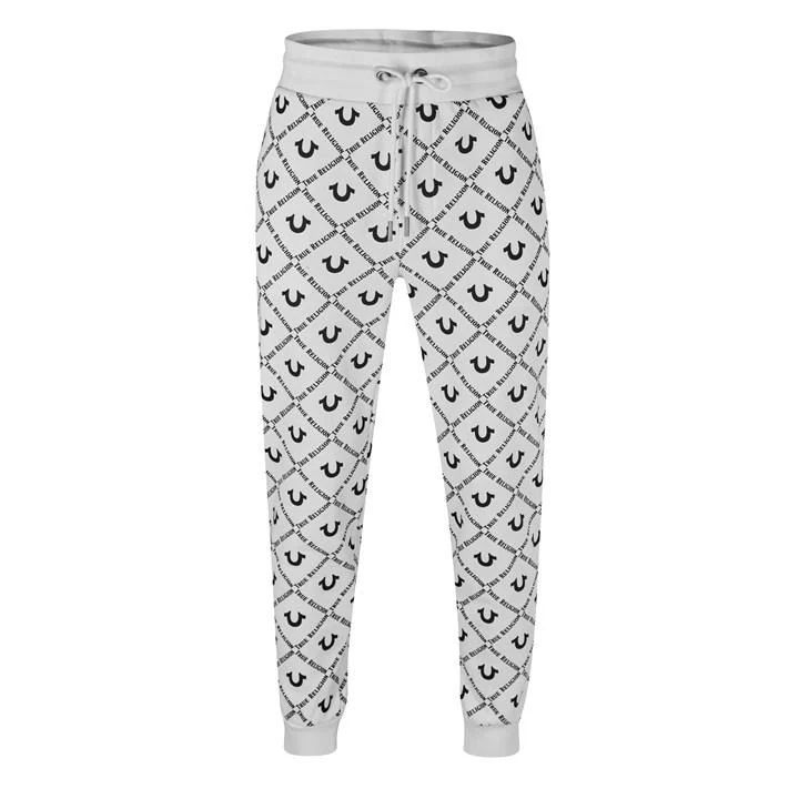 All Over Logo Joggers - White