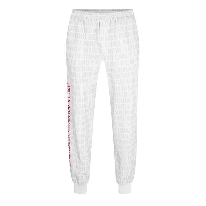 All Over Print Joggers - White