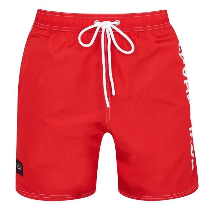 Vertical Logo Trunks - Red