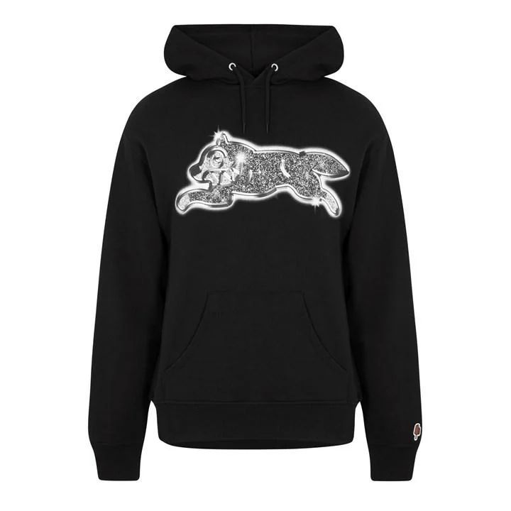 Iced Out Running Dog Hoodie - Black