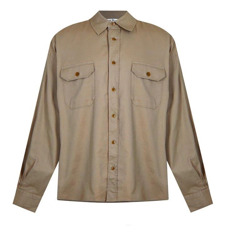 Button Up Shirt - Beige