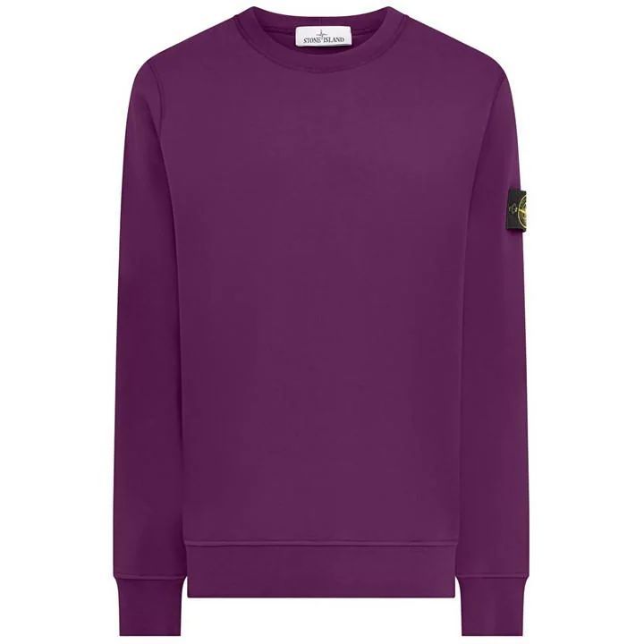Fleece Crew-Neck Sweatshirt - Purple