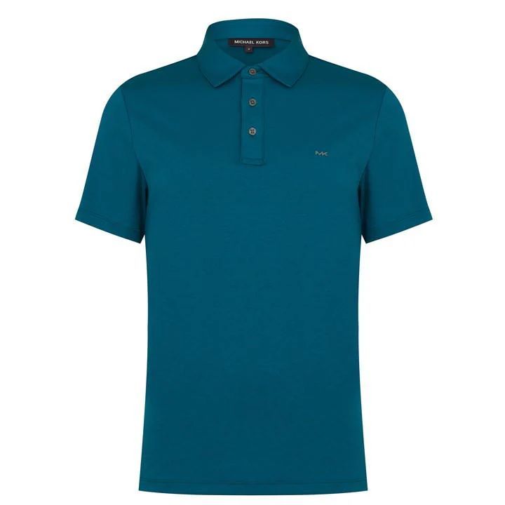 Short Sleeve Sleek Polo Shirt - Blue