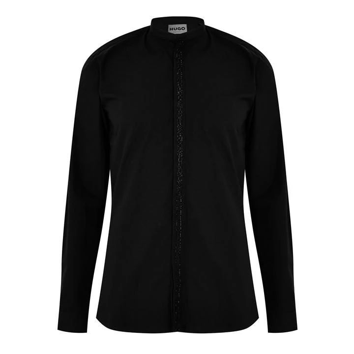 Nehru Collar Shirt - Black