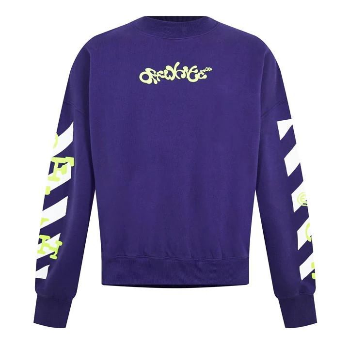 Opposite Arrows Boxy Sweatshirt - Purple