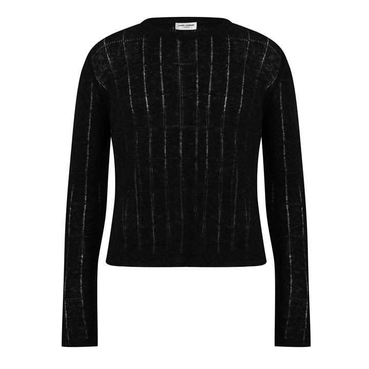 Raglan Wool Sweater - Black