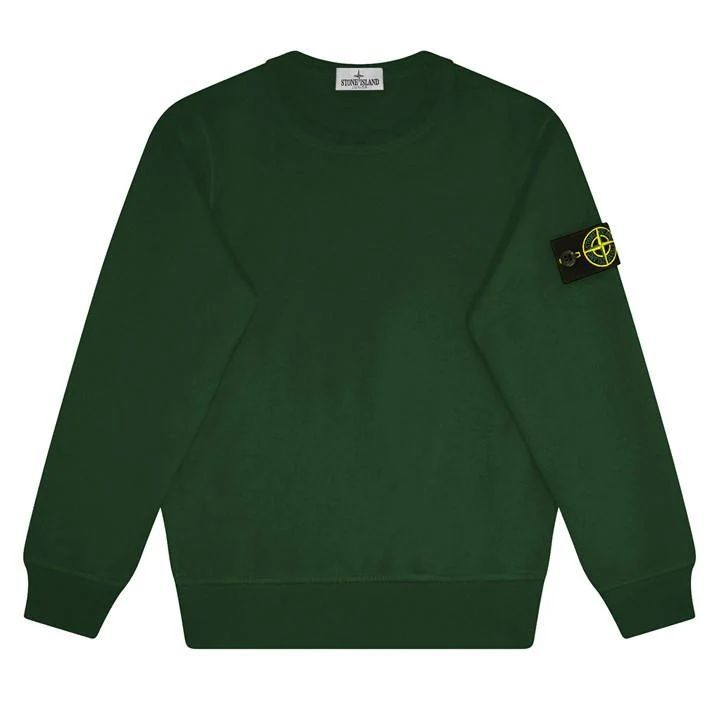Lightweight Badge Sleeve Sweatshirt - Green