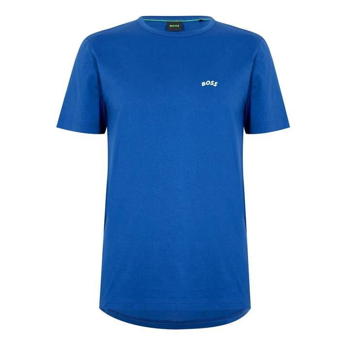 Curved Logo T Shirt - Blue