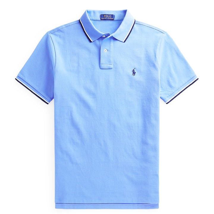 Mesh Polo Shirt - Blue